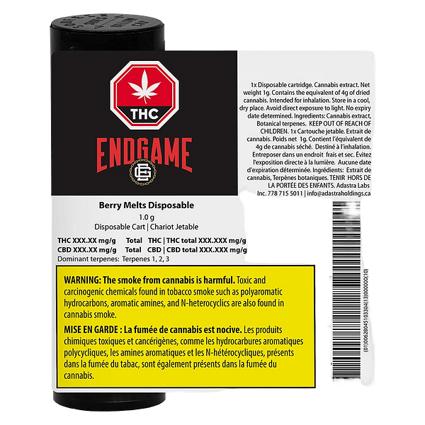 Endgame - Berry Melts Disposable Vape