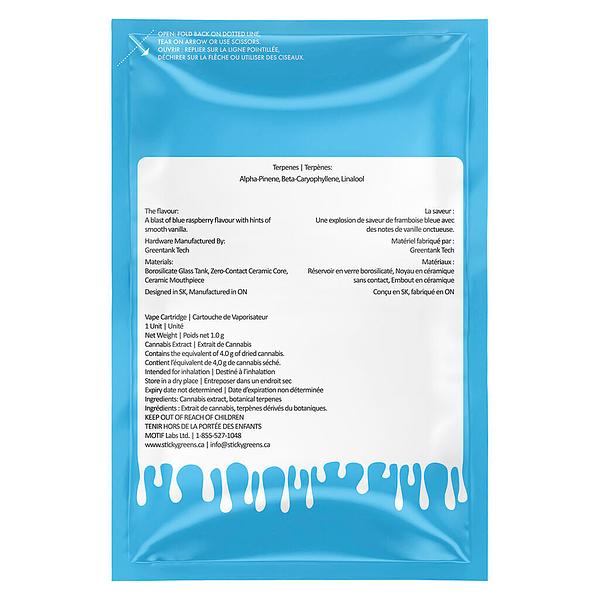 Sticky Greens - Blue Shark - Liquid Diamonds 510 Thread Cartridge image 3