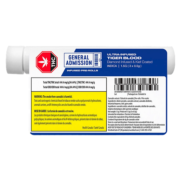 General Admission - Tiger Blood Infused Pre Roll