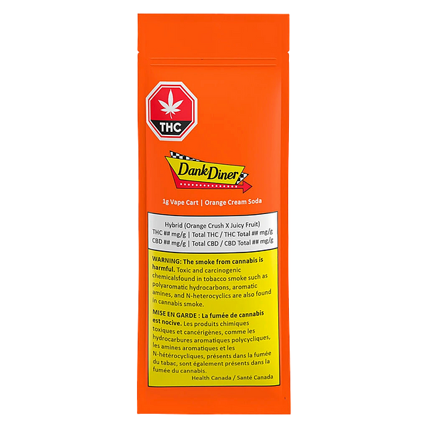 Dank Diner - Orange Cream Soda 510 Thread Cartridge