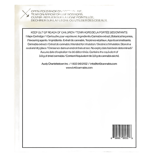 Back Forty - Sour Cherry 510 Thread Cartridge