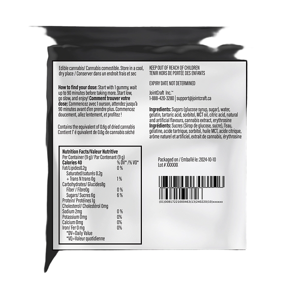 High Roller - High Roller CBN+THC Hash Rosin Watermelon Green Tea Gumm