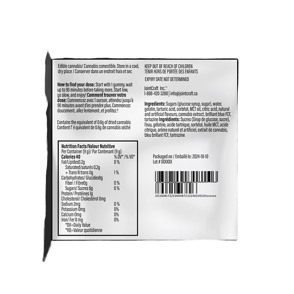 High Roller - High Roller CBG + THC + CBD Hash Rosin Green Apple Gummies