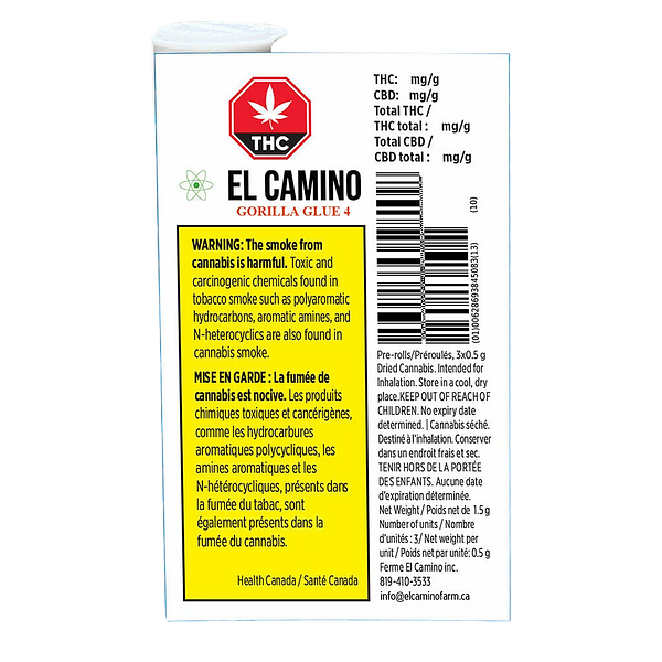 El Camino - Gorilla Glue 4 Pre-Roll