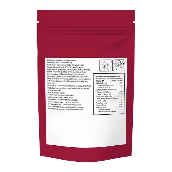 1964 - Sour Cherry Live Rosin Gummies