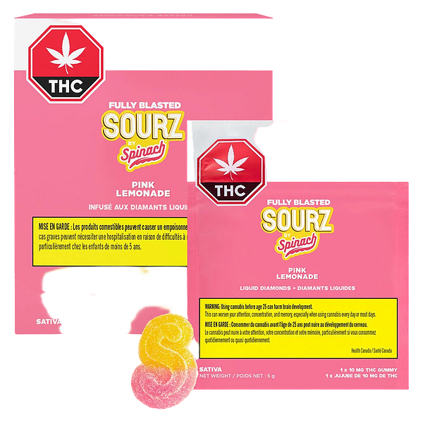 SOURZ by Spinach - Fully Blasted Pink Lemonade Chews