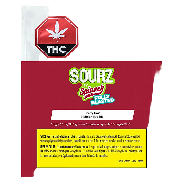 SOURZ by Spinach - Fully Blasted Cherry Lime Soft Chews