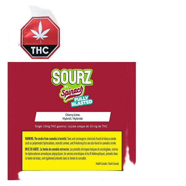 SOURZ by Spinach - Fully Blasted Cherry Lime Soft Chews
