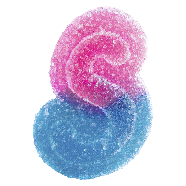 SOURZ by Spinach - Fully Blasted Blue Raspberry Watermelon Soft Chews