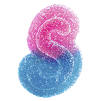 SOURZ by Spinach - Fully Blasted Blue Raspberry Watermelon Soft Chews