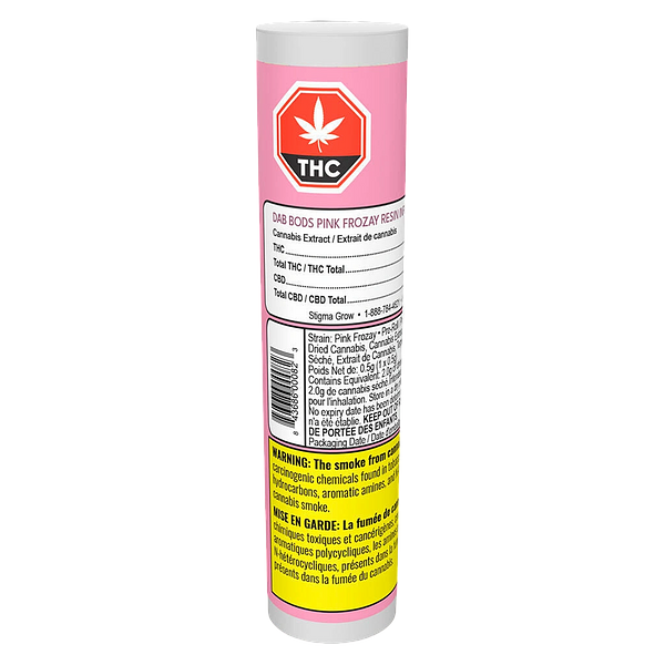 Dab Bods - Pink Frozay Resin Infused Pre-Roll