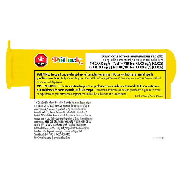 Potluck - Banana Breeze Infused Pre-Roll