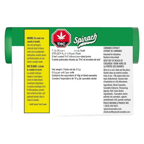 Spinach - Fully Charged Cotton Dandy Kush Infused Pre-Roll