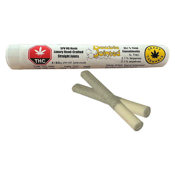 Double Jointed - SFV OG Kush - Luxury Handcrafted Straight Joints