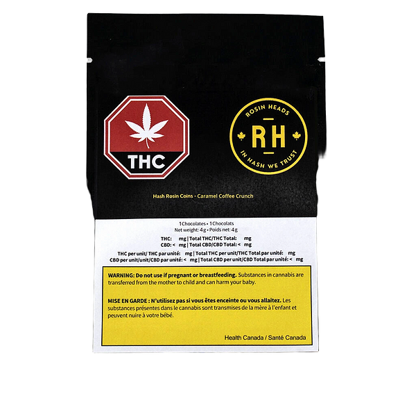 Rosin Heads - Hash Rosin Coins Caramel Coffee Crunch