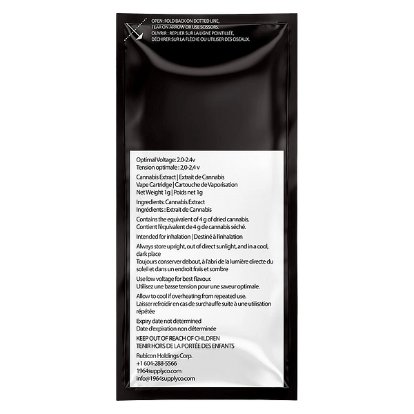 1964 - Comatose Live Resin 510 Thread Cartridge 