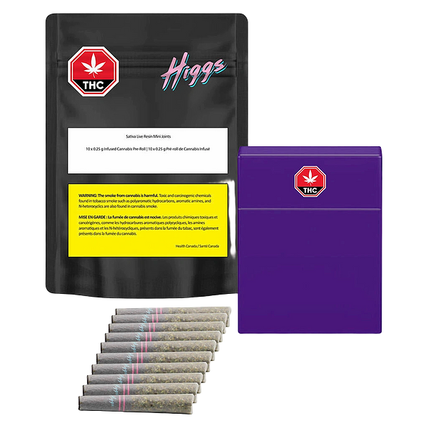 Higgs - Sativa Live Resin Infused Mini Joints - Citrus Burst