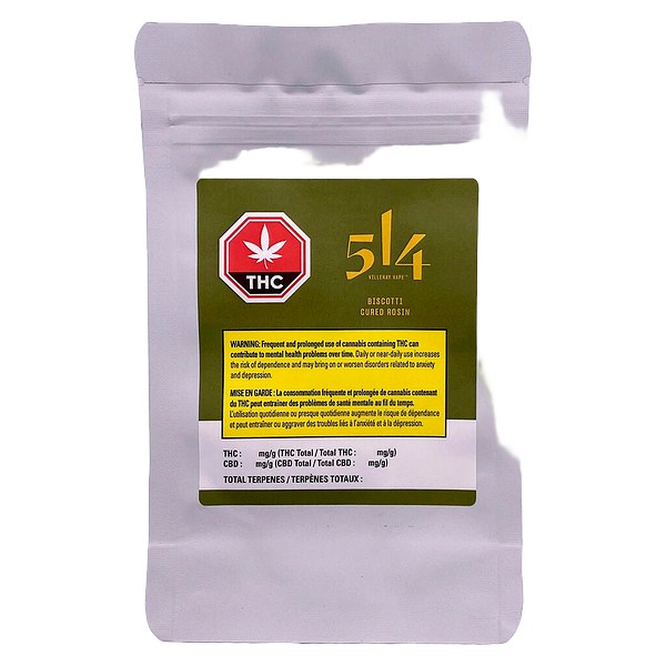 514 - Villeray Vape - Biscotti Cured Rosin 510 Thread Cartridge
