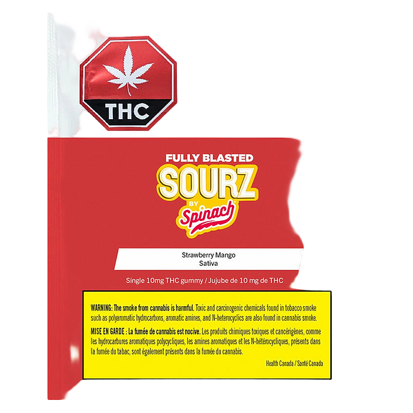 SOURZ by Spinach - Fully Blasted Strawberry Mango Soft Chews