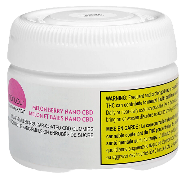 Monjour - Melon Berry Nano CBD Gummies