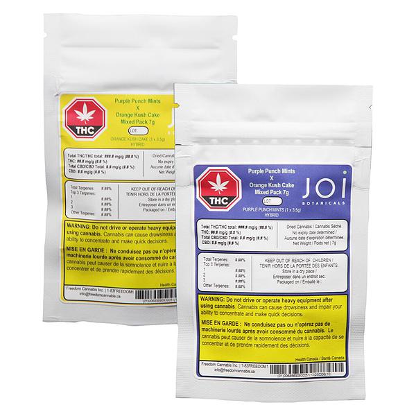 Joi Botanicals - Purple Punch Mints X Orange Kush Cake Mixed Pack image 2