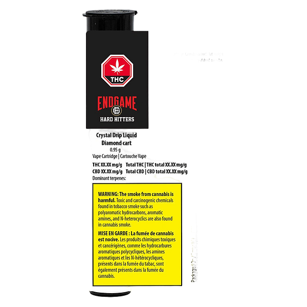 Endgame - Hard Hitters Crystal Drip Liquid Diamond 510 Thread Cartridge