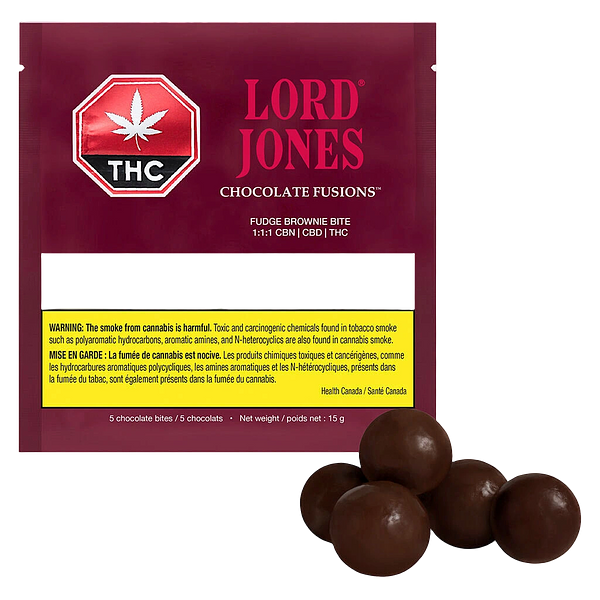 Lord Jones - Chocolate Fusions Fudge Brownie Bite THC:CBD:CBN