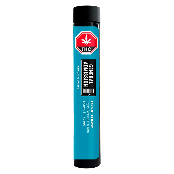 General Admission - Blue Razz Sativa 510 Thread Cartridge