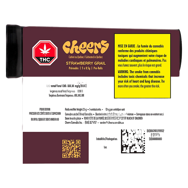 Cheers Cannabis - Strawberry Grail Pre-Roll