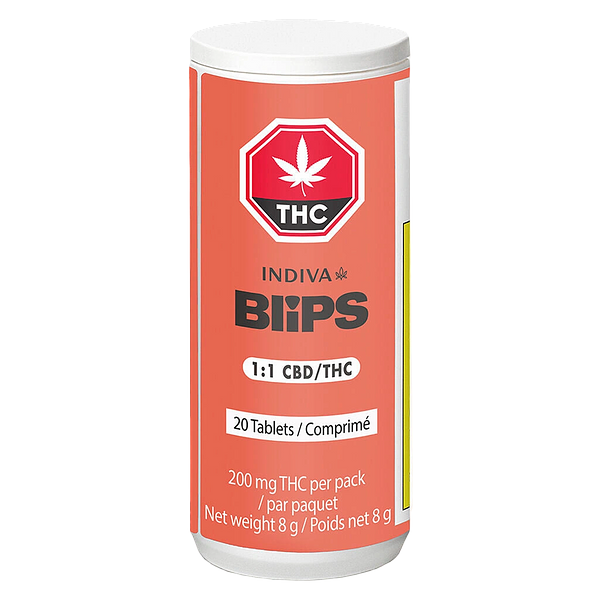 Indiva Blips - 1:1 CBD/THC Tablets