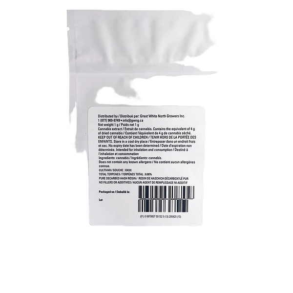 Red Market Brand - Decarbed Hash Rosin