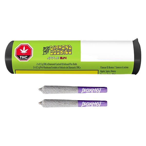 BOXHOT - Diamond Doobies - Apple 3.14 Infused Pre Roll