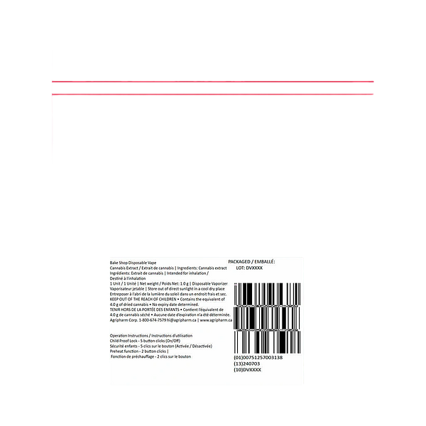 OP - Bake Shop Disposable Vape