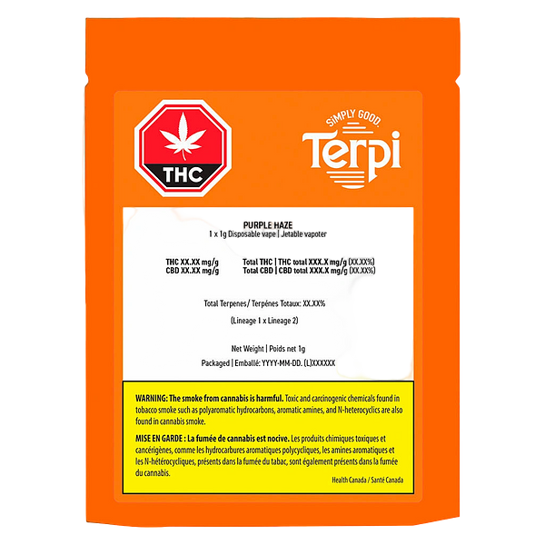 TERPi - Purple Haze All-In-One Live Resin Vape