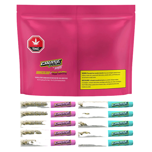 BOXHOT Cruise Control - Spark Plugs: Tropic Trip + Miami Monster Infused Pre-Roll