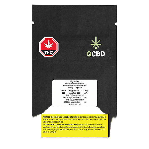 QCBD - Lights Out Chamomile CBD Infusion Oil