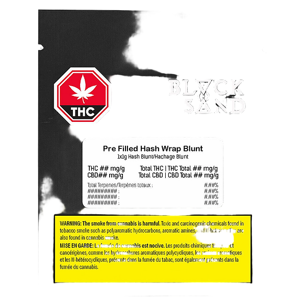 Black Sand - Pre-filled Hash Wrap Blunt