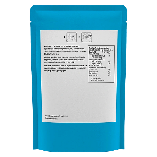 Platinum - Blue Razz Indica Gummy