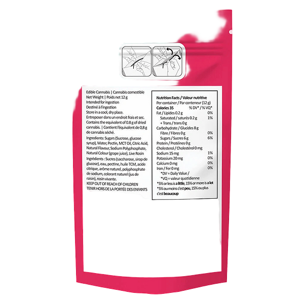 La Boca - Solventless Live Rosin Sour Cherry Gummies