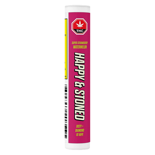 Happy & Stoned - Super Strawberry Watermelon Disty+diamond 510 Thread Cartridge
