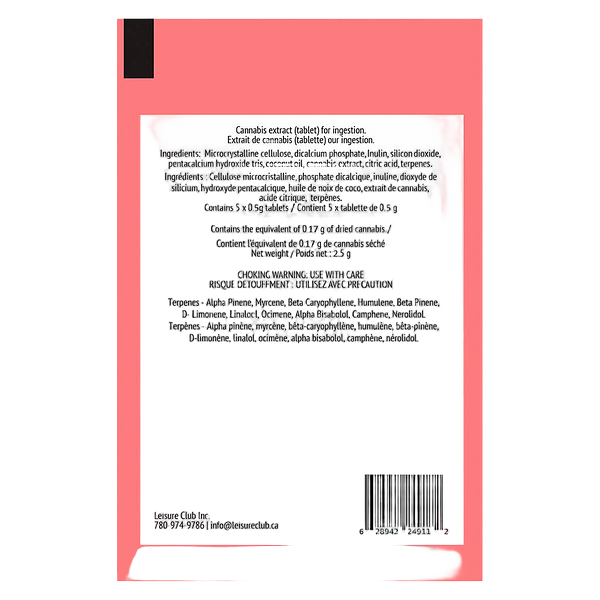 Leisure Club - Bliss - Bliss Tabs - Pink Kush