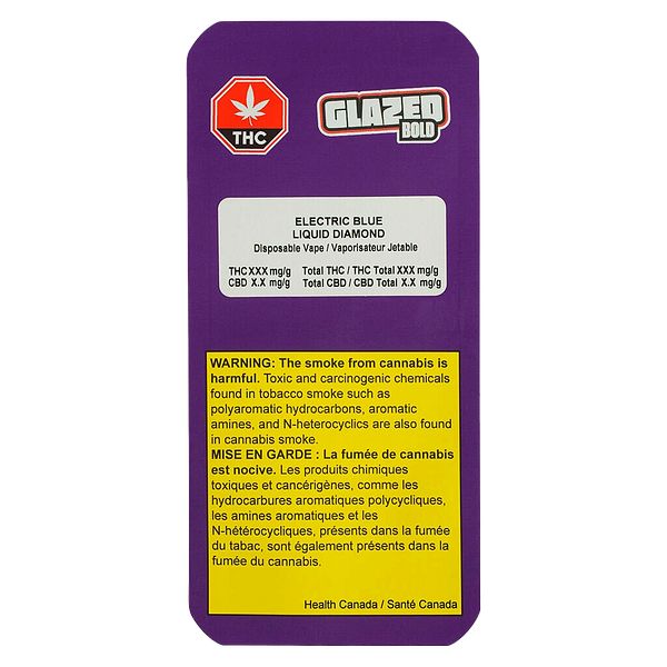 BOLD GLAZED - Electric Blue Liquid Diamond AIO Disposable