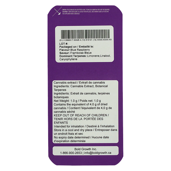 BOLD GLAZED - Electric Blue Liquid Diamond AIO Disposable