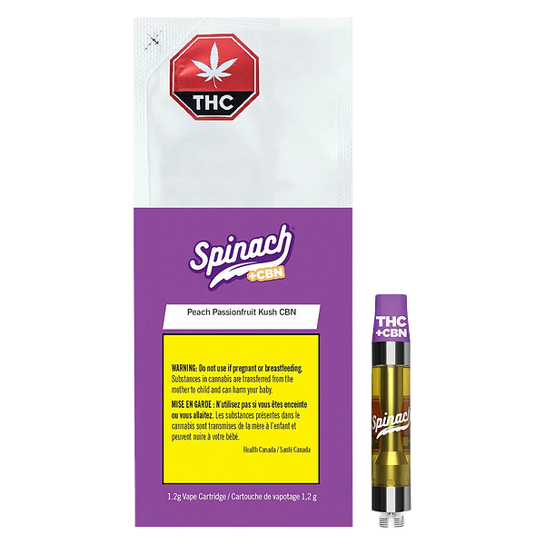 Spinach - Peach Passionfruit Kush 10:1 THC:CBN 510 Thread Cartridge