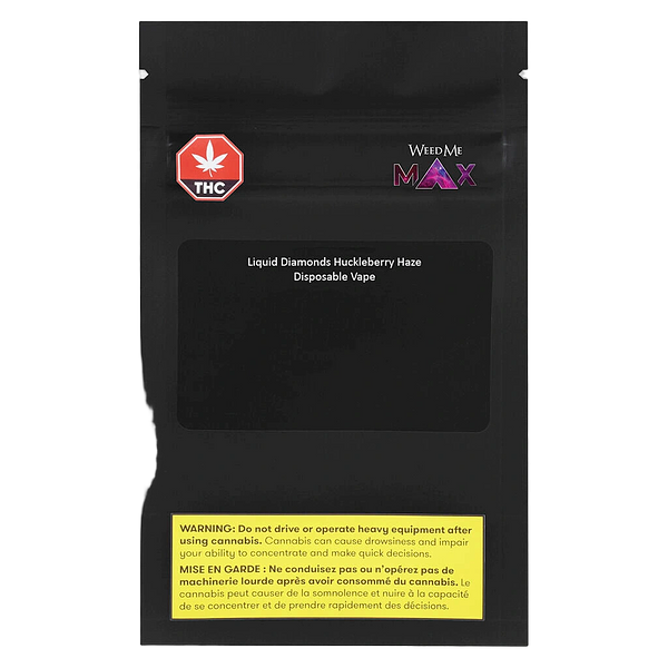 Weed Me Max - Liquid Diamonds Huckleberry Haze Disposable Vape