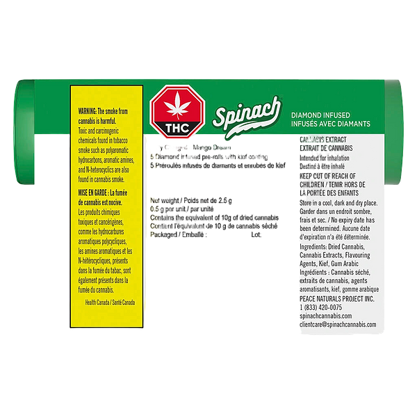 Spinach - Fully Charged Mango Dream Infused Pre-roll