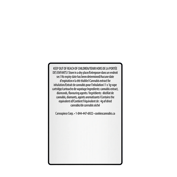 C. - Liquid Diamonds Hawaiian Rain 510 Thread Cartridge