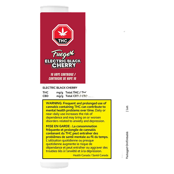 Fuego - Electric Black Cherry 510 Thread Cartridge