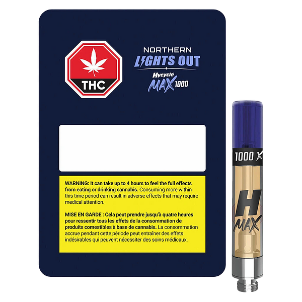 HycycleMAX - Northern Lights Out 1000 510 Thread Cartridge