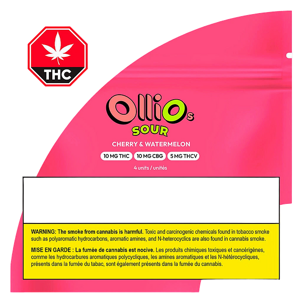 Olli O's - Sour Cherry & Watermelon THC/CBG/THCV